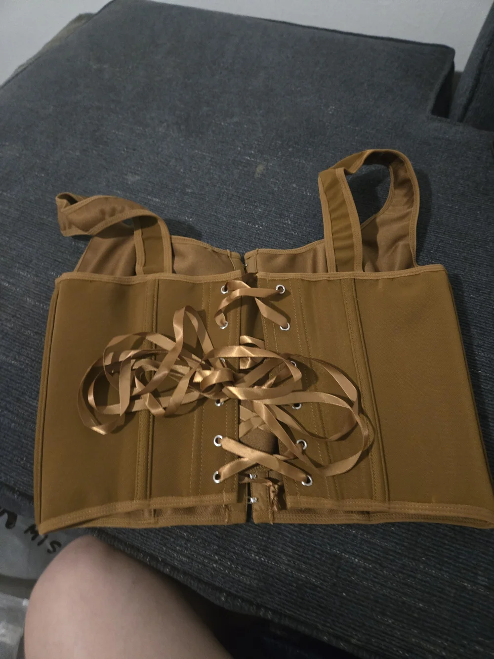 Source Unknown Structured Shapewear Tank in Caramel